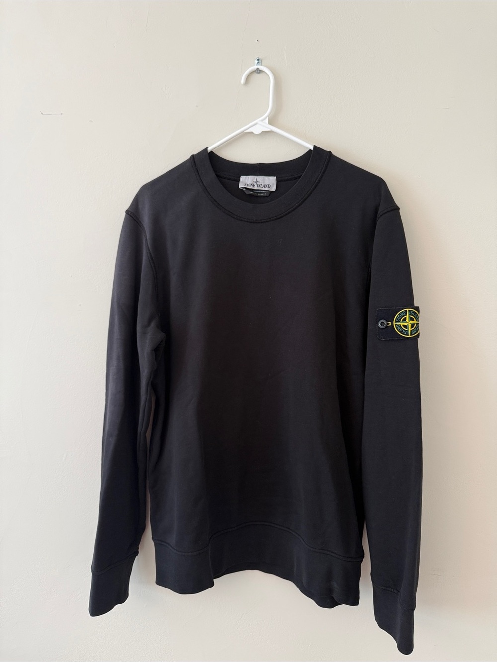 Stone Island Black Crewneck Sweatshirt